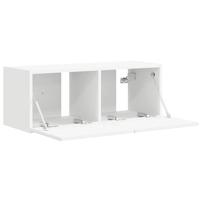 vidaXL TV Wall Cabinet White 78.5 x 31 x 29.5 cm Engineered Wood