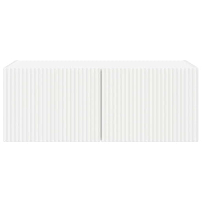 vidaXL TV Wall Cabinet White 78.5 x 31 x 29.5 cm Engineered Wood
