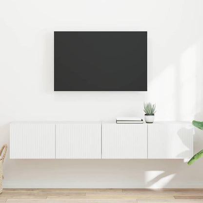 vidaXL TV Wall Cabinet 2 pcs White 78.5 x 31 x 29.5 cm Engineered Wood