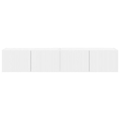 vidaXL TV Wall Cabinet 2 pcs White 78.5 x 31 x 29.5 cm Engineered Wood