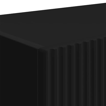 vidaXL TV Wall Cabinet 2 pcs Black 78.5 x 31 x 29.5 cm Engineered Wood