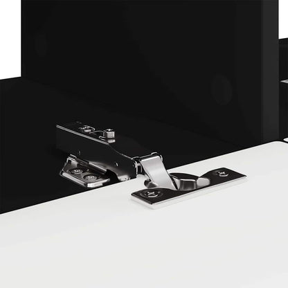vidaXL TV Wall Cabinet 2 pcs Black 78.5 x 31 x 29.5 cm Engineered Wood