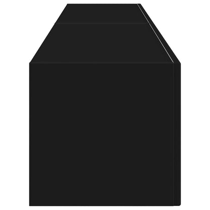 vidaXL TV Wall Cabinet 2 pcs Black 78.5 x 31 x 29.5 cm Engineered Wood