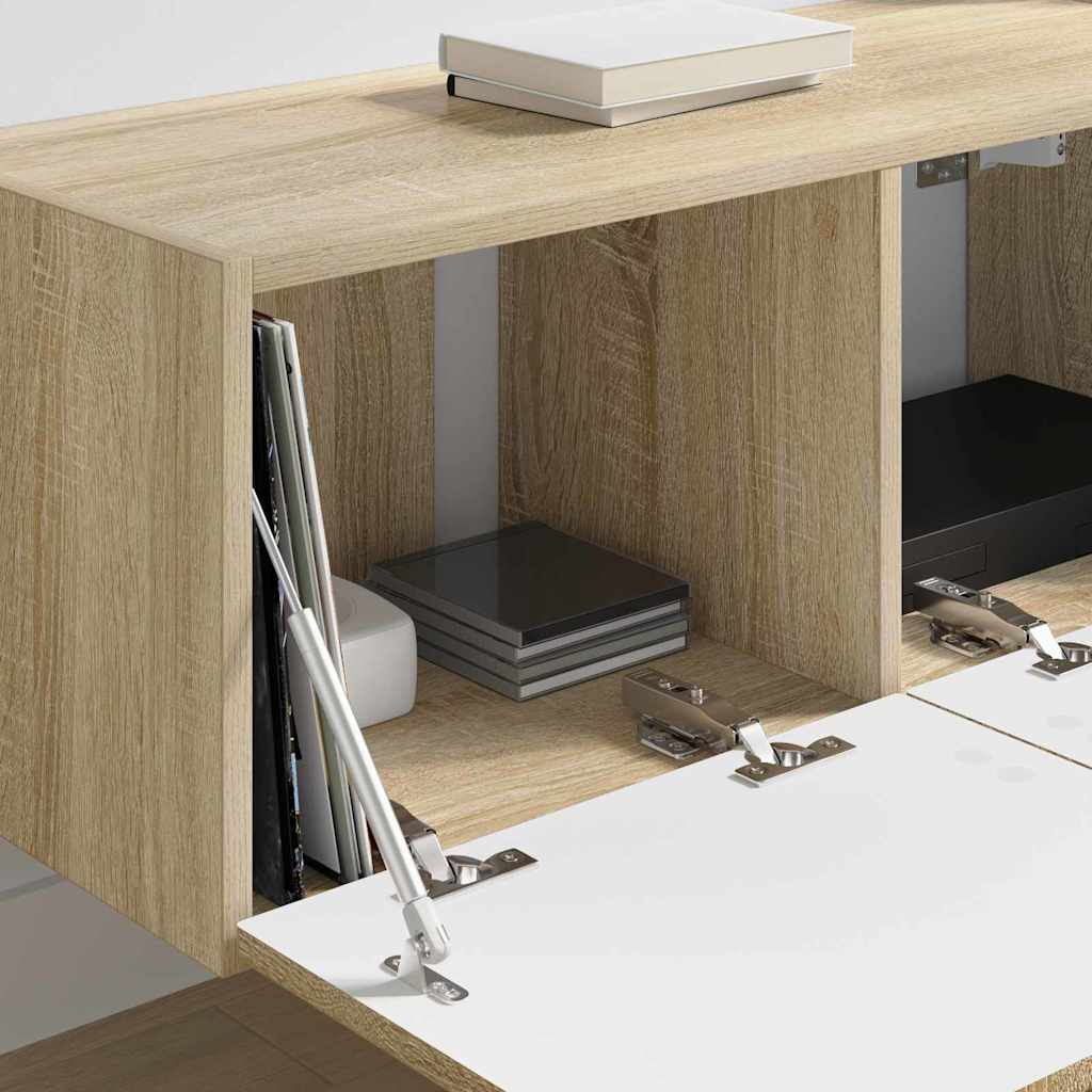 vidaXL TV Wall Cabinet Sonoma 78.5 x 31 x 29.5 cm Engineered Wood