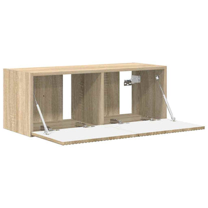 vidaXL TV Wall Cabinet Sonoma 78.5 x 31 x 29.5 cm Engineered Wood
