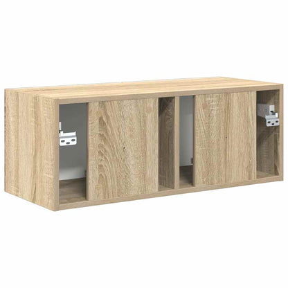 vidaXL TV Wall Cabinet Sonoma 78.5 x 31 x 29.5 cm Engineered Wood