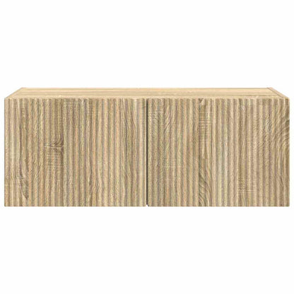 vidaXL TV Wall Cabinet Sonoma 78.5 x 31 x 29.5 cm Engineered Wood