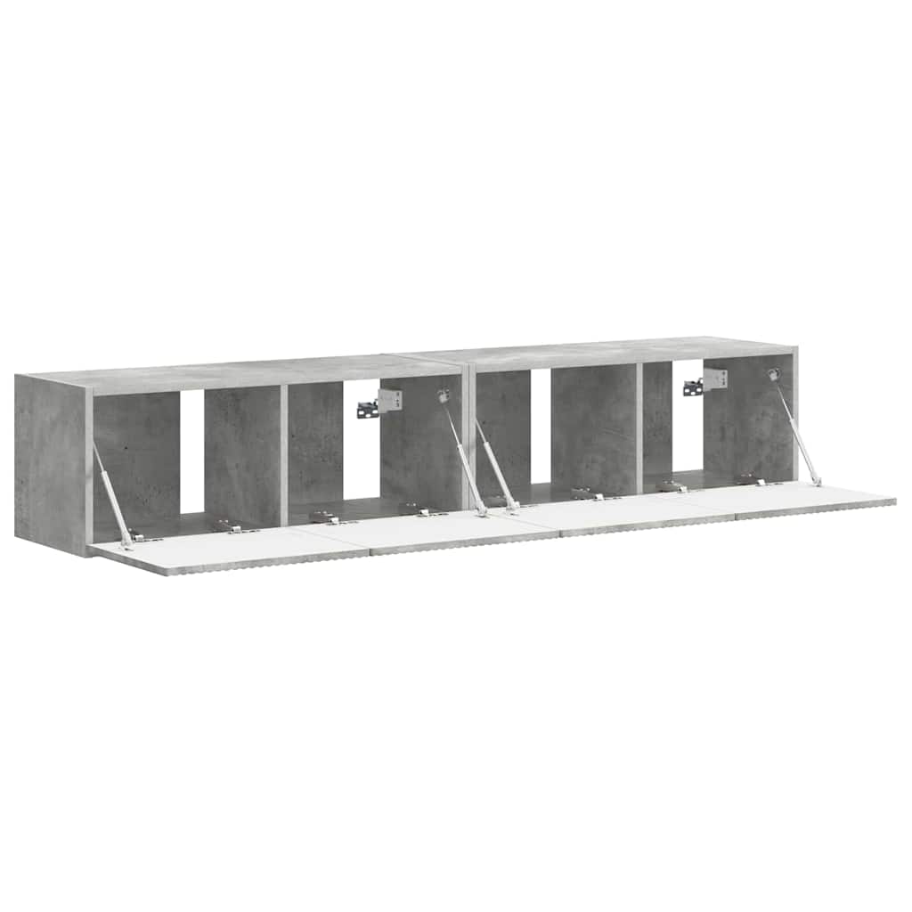 vidaXL TV Wall Cabinet Wall-mounted 2 pcs Concerte 78.5 x 31 x 29.5 cm