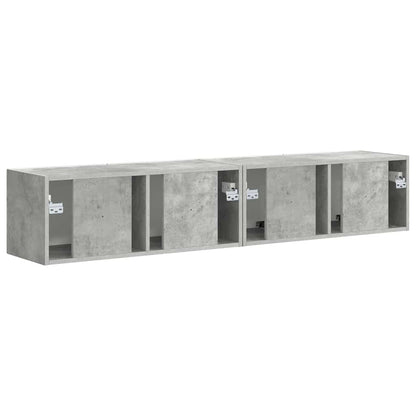vidaXL TV Wall Cabinet Wall-mounted 2 pcs Concerte 78.5 x 31 x 29.5 cm