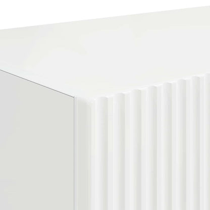 vidaXL TV Wall Cabinet Gloss White 78.5 x 31 x 29.5 cm Engineered Wood