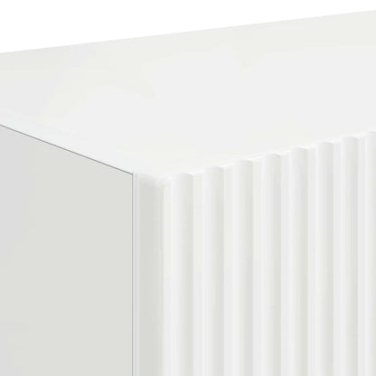vidaXL TV Wall Cabinet 2 pcs Gloss White 78.5 x 31 x 29.5 cm