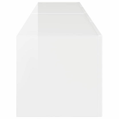 vidaXL TV Wall Cabinet 2 pcs Gloss White 78.5 x 31 x 29.5 cm