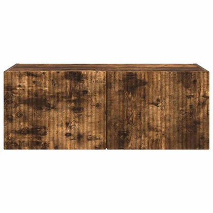 vidaXL TV Wall Cabinet Smoked Oak 78.5 x 31 x 29.5 cm Engineered Wood