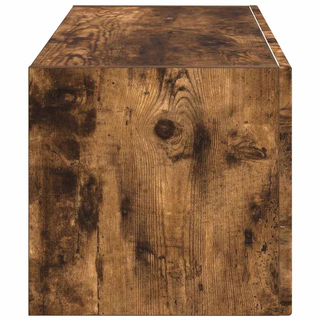 vidaXL TV Wall Cabinet Smoked Oak 78.5 x 31 x 29.5 cm Engineered Wood