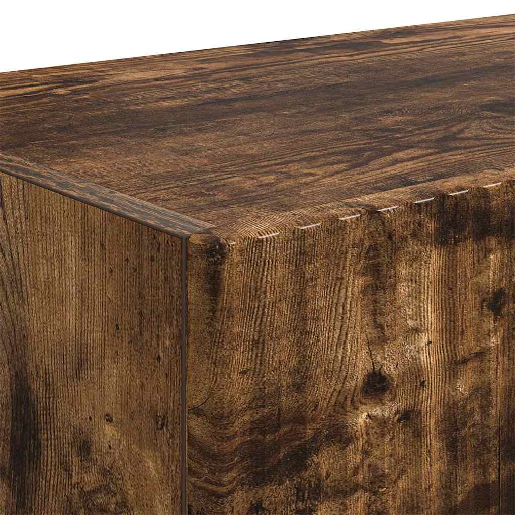 vidaXL TV Wall Cabinet 2 pcs Smoked Oak 78.5 x 31 x 29.5 cm