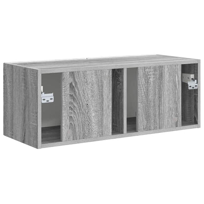vidaXL TV Wall Cabinet Grey Sonoma 78.5 x 31 x 29.5 cm Engineered Wood
