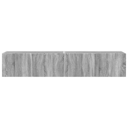 vidaXL TV Wall Cabinet 2 pcs Grey Sonoma 78.5 x 31 x 29.5 cm