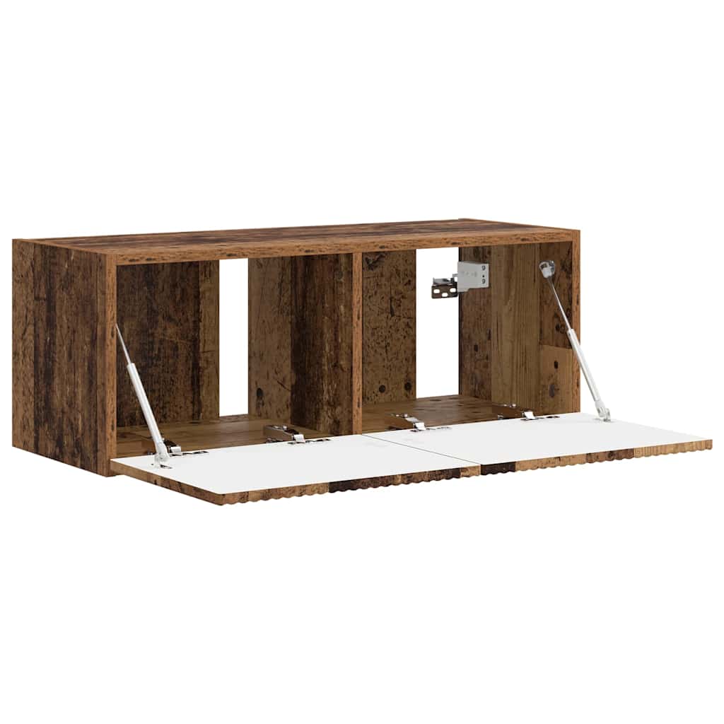 vidaXL TV Wall Cabinet Old Wood 78.5 x 31 x 29.5 cm Engineered Wood