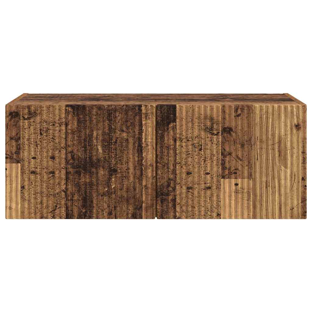 vidaXL TV Wall Cabinet Old Wood 78.5 x 31 x 29.5 cm Engineered Wood