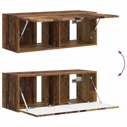 vidaXL TV Wall Cabinet Old Wood 78.5 x 31 x 29.5 cm Engineered Wood
