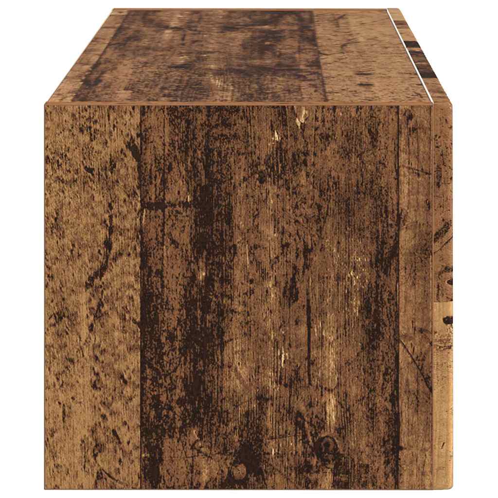 vidaXL TV Wall Cabinet Old Wood 78.5 x 31 x 29.5 cm Engineered Wood
