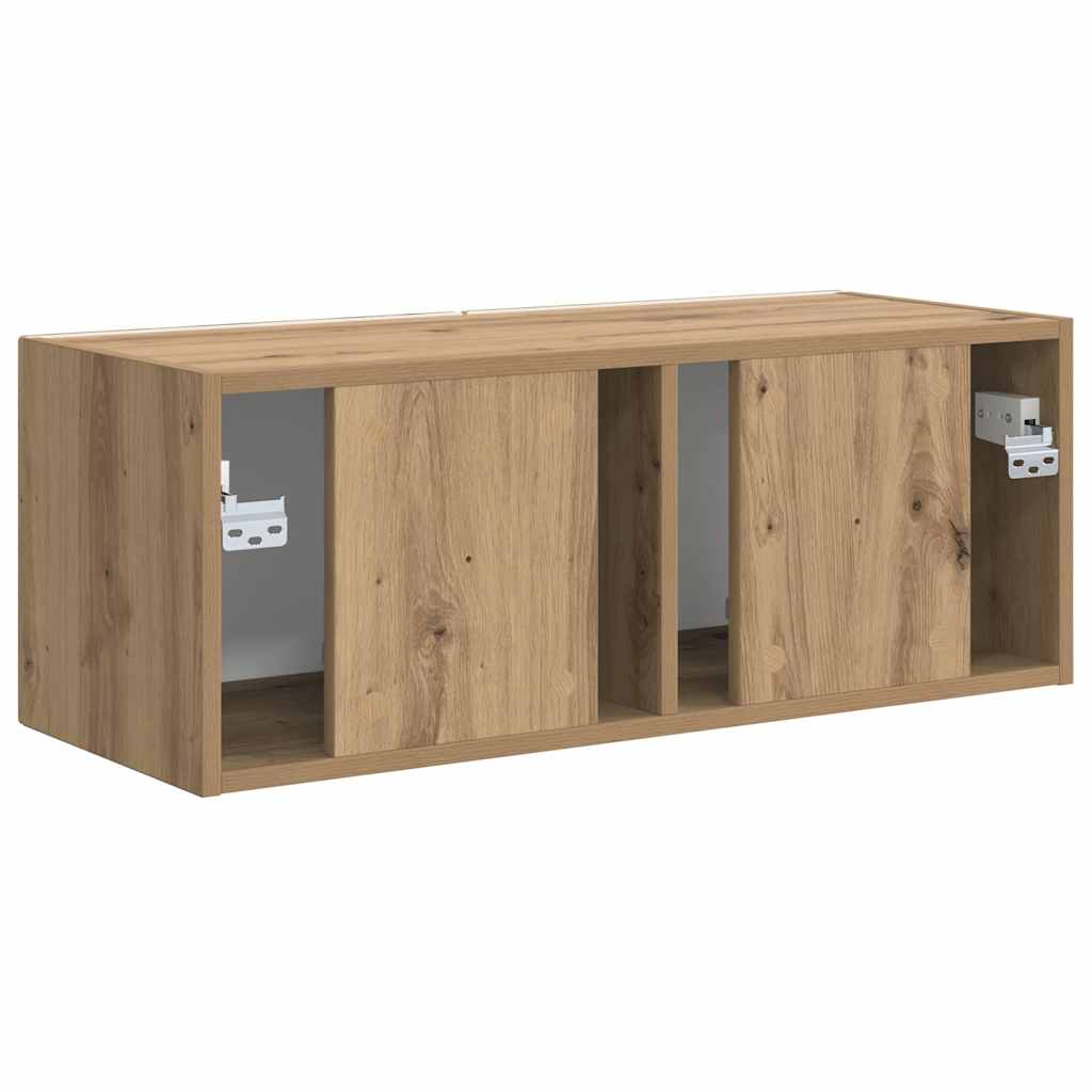 vidaXL TV Wall Cabinet 78.5 x 31 x 29.5 cm Artisian Oak