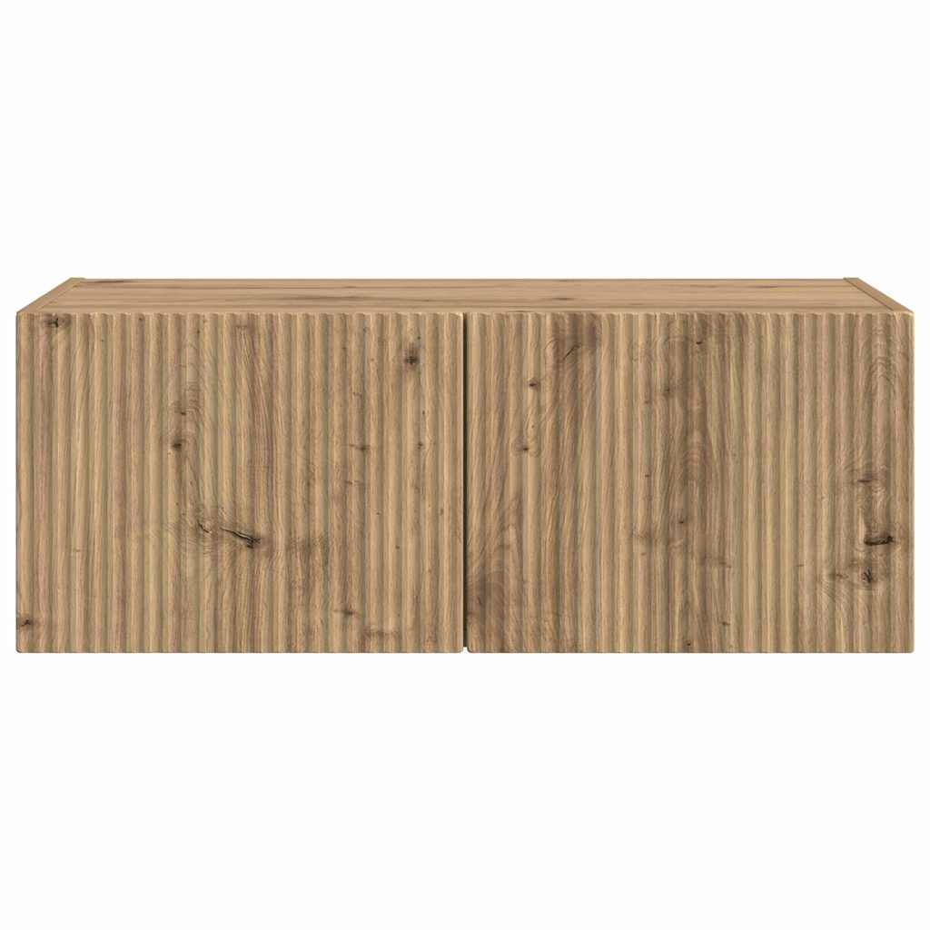 vidaXL TV Wall Cabinet 78.5 x 31 x 29.5 cm Artisian Oak
