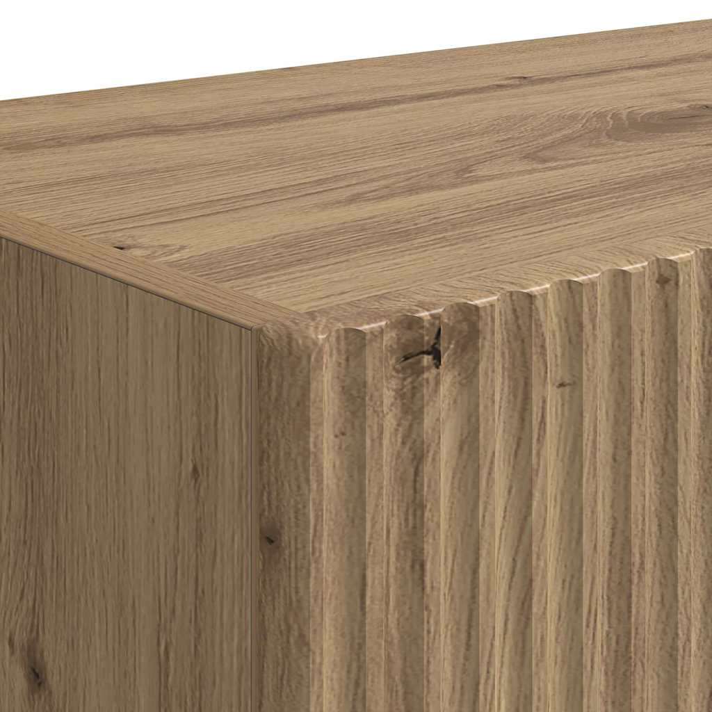 vidaXL TV Wall Cabinet 2 pcs Artisian Oak Engineered Wood