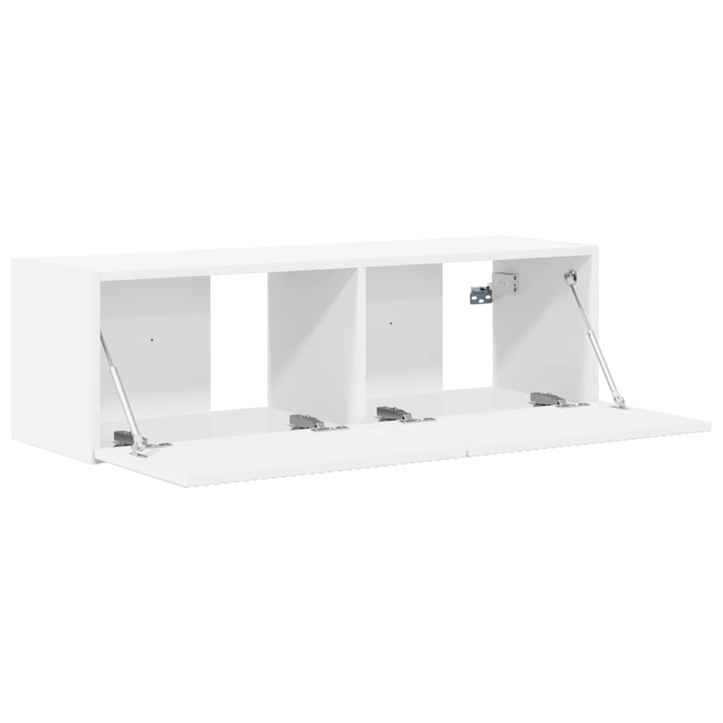 vidaXL TV Wall Cabinet 98 x 31 x 29.5 cm White Engineered Wood