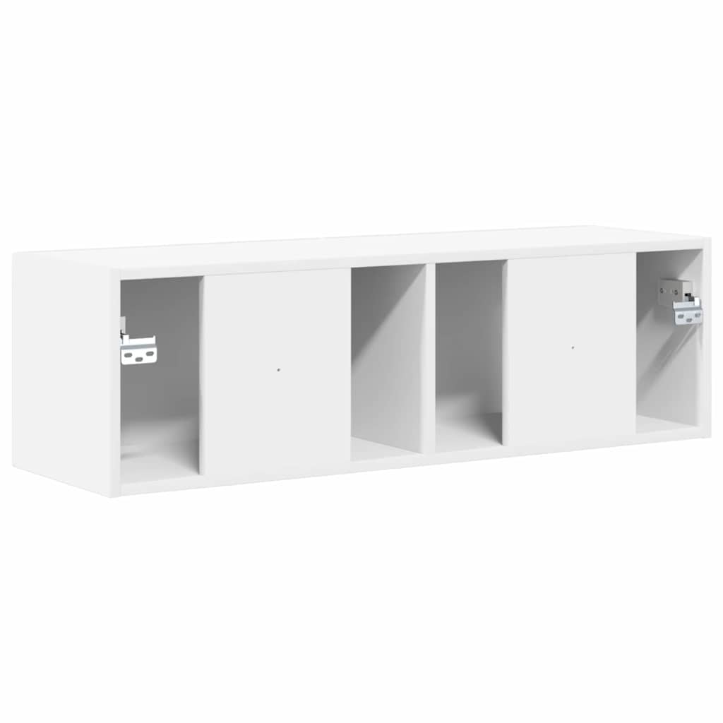 vidaXL TV Wall Cabinet 98 x 31 x 29.5 cm White Engineered Wood