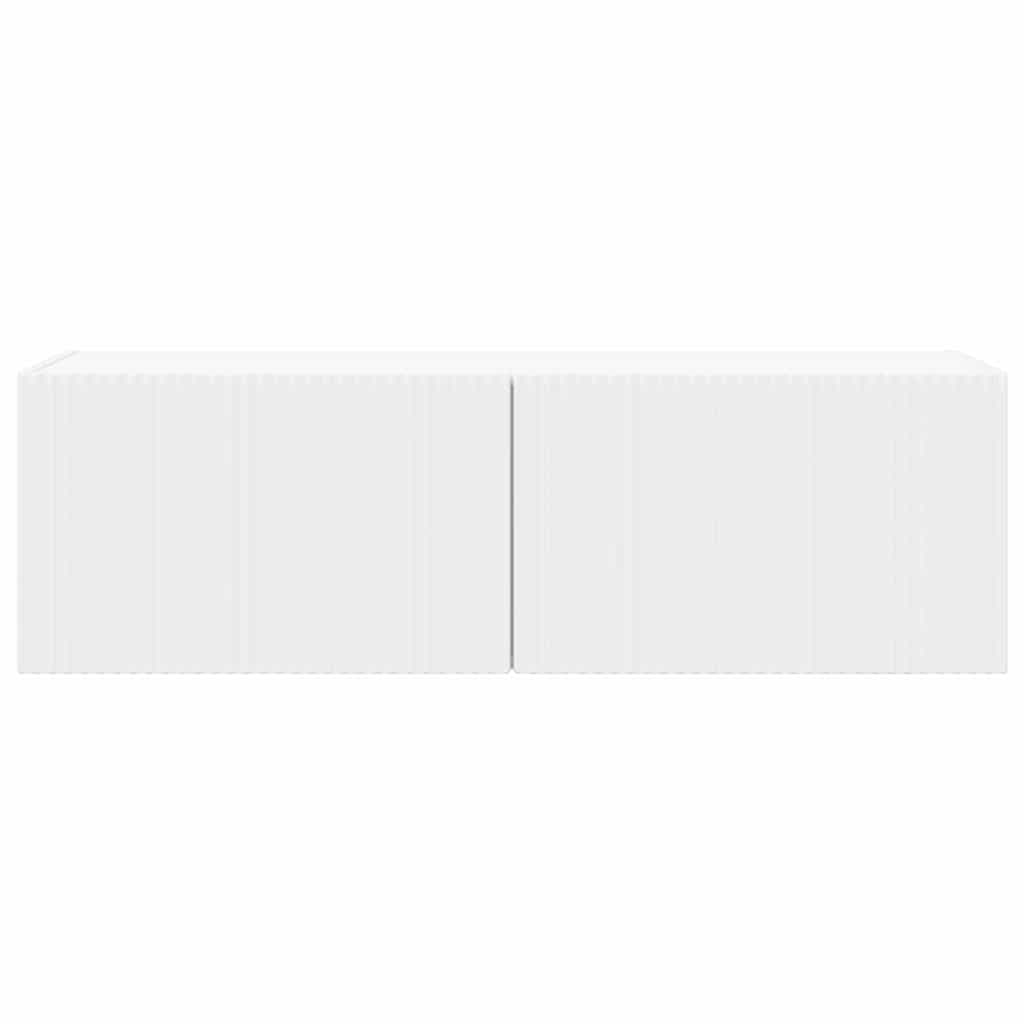vidaXL TV Wall Cabinet 98 x 31 x 29.5 cm White Engineered Wood