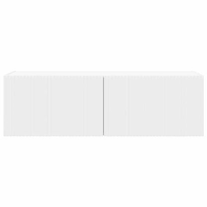 vidaXL TV Wall Cabinet 98 x 31 x 29.5 cm White Engineered Wood