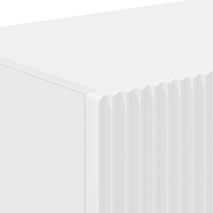 vidaXL TV Wall Cabinet 2 pcs White Engineered Wood