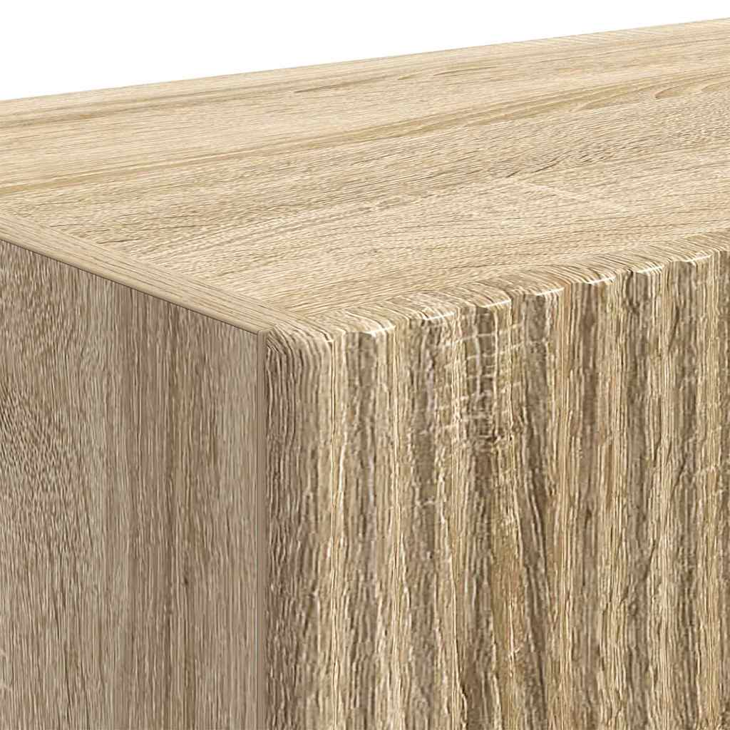 vidaXL TV Wall Cabinet 2 pcs Sonoma Engineered Wood