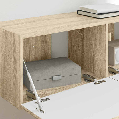 vidaXL TV Wall Cabinet 2 pcs Sonoma Engineered Wood