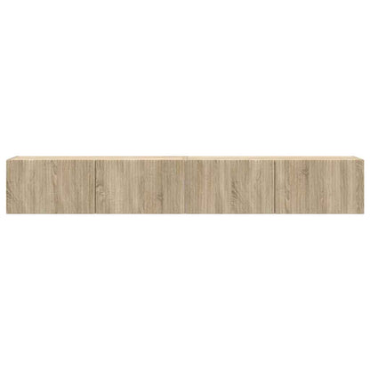 vidaXL TV Wall Cabinet 2 pcs Sonoma Engineered Wood