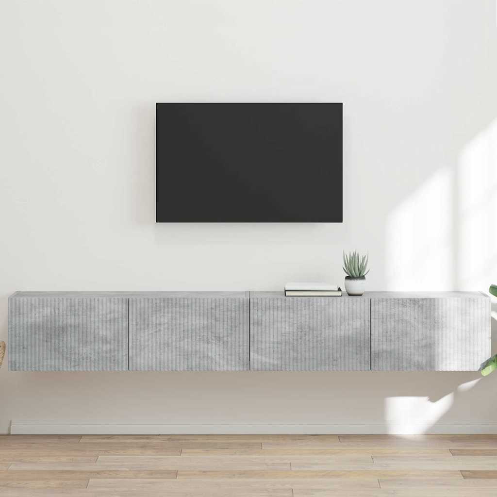 vidaXL TV Wall Cabinet Wall-mounted 2 pcs Concerte 98 x 31 x 29.5 cm