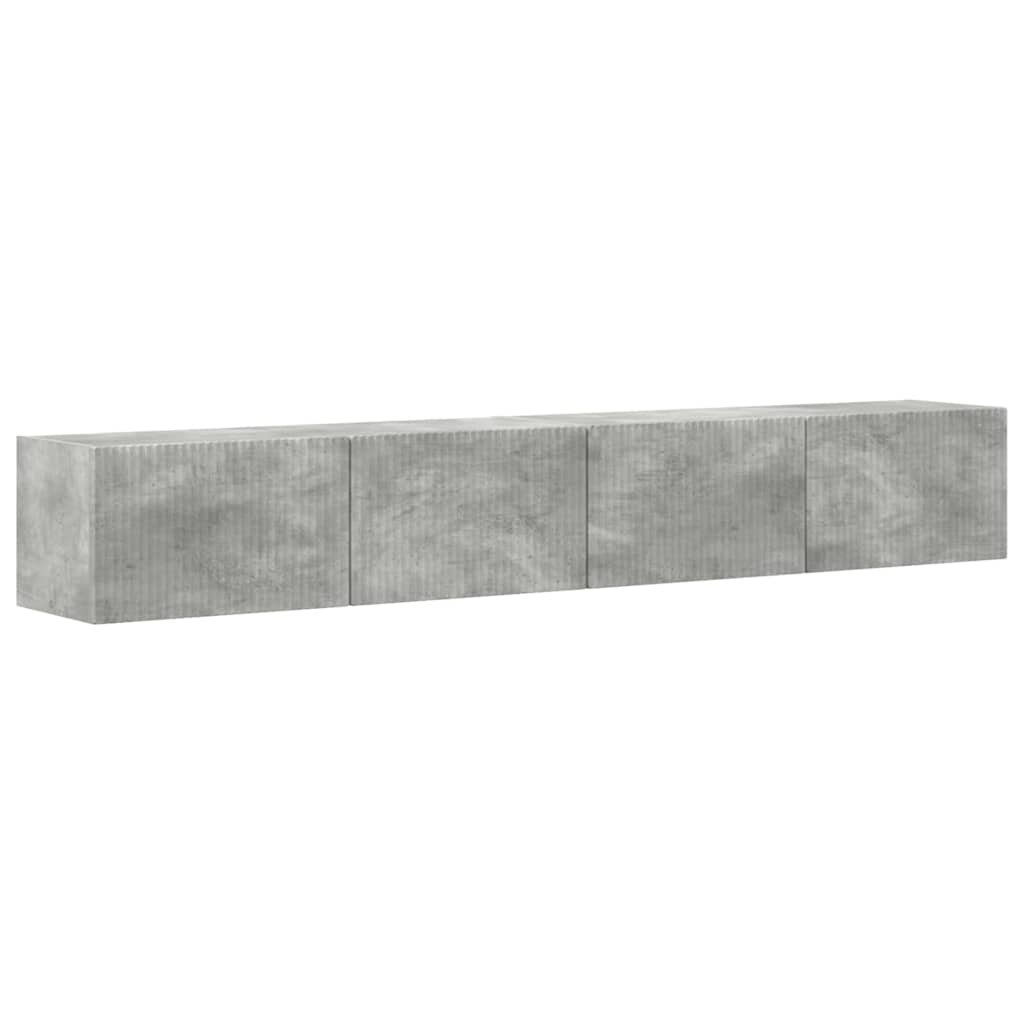 vidaXL TV Wall Cabinet Wall-mounted 2 pcs Concerte 98 x 31 x 29.5 cm
