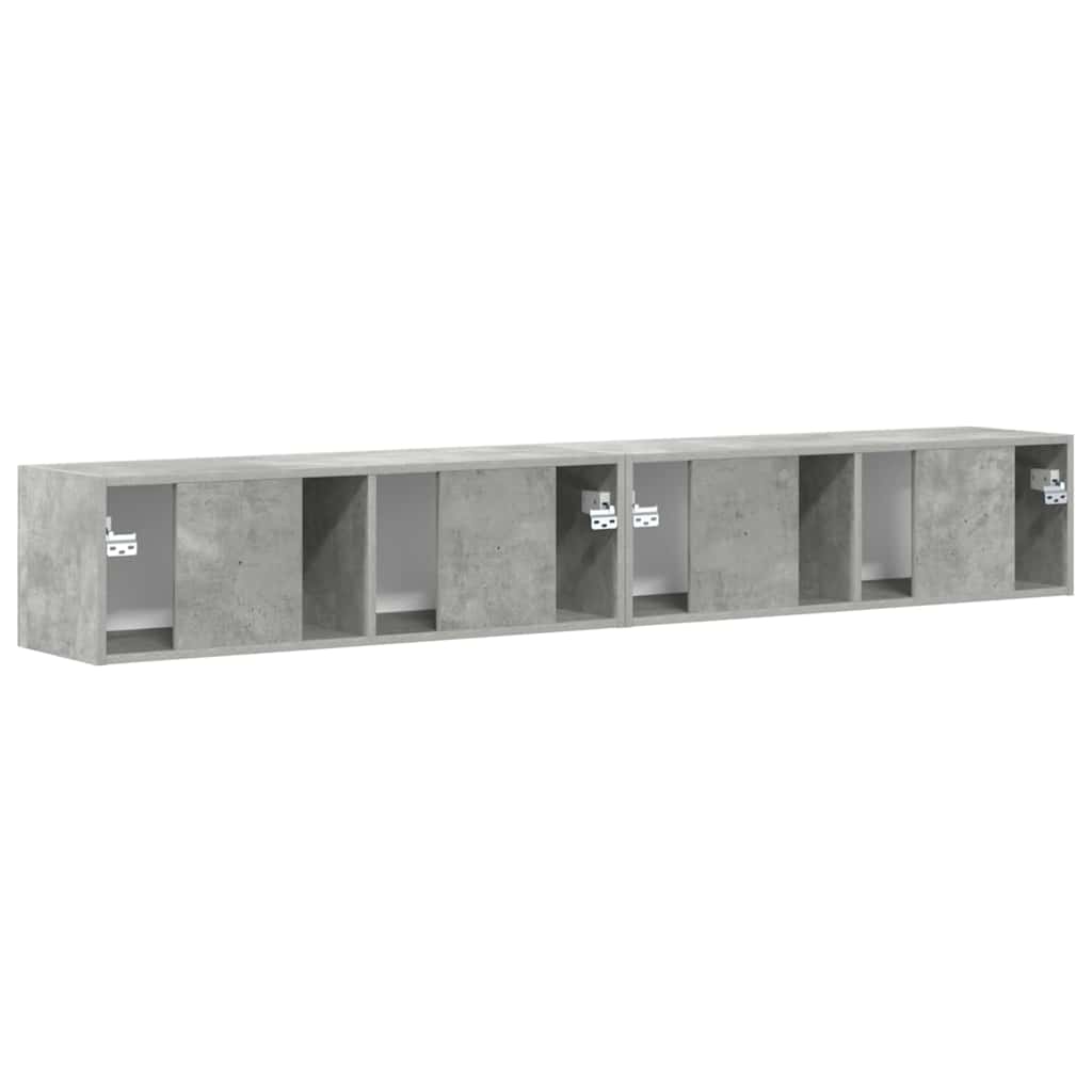 vidaXL TV Wall Cabinet Wall-mounted 2 pcs Concerte 98 x 31 x 29.5 cm