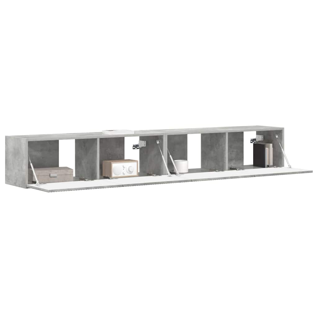 vidaXL TV Wall Cabinet Wall-mounted 2 pcs Concerte 98 x 31 x 29.5 cm