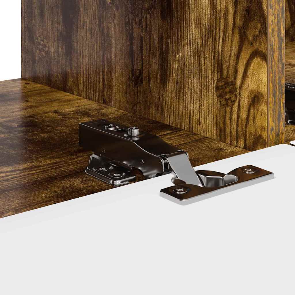 vidaXL TV Wall Cabinet Smoked Oak 98 x 31 x 29.5 cm Engineered Wood