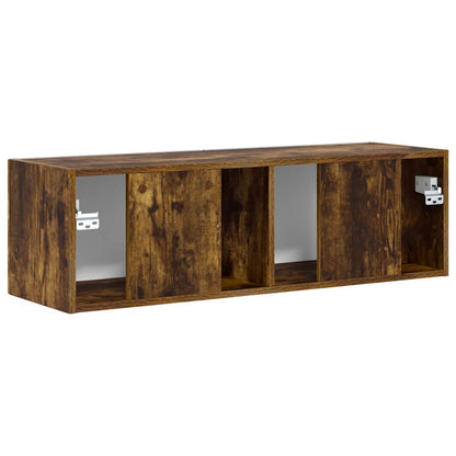 vidaXL TV Wall Cabinet Smoked Oak 98 x 31 x 29.5 cm Engineered Wood