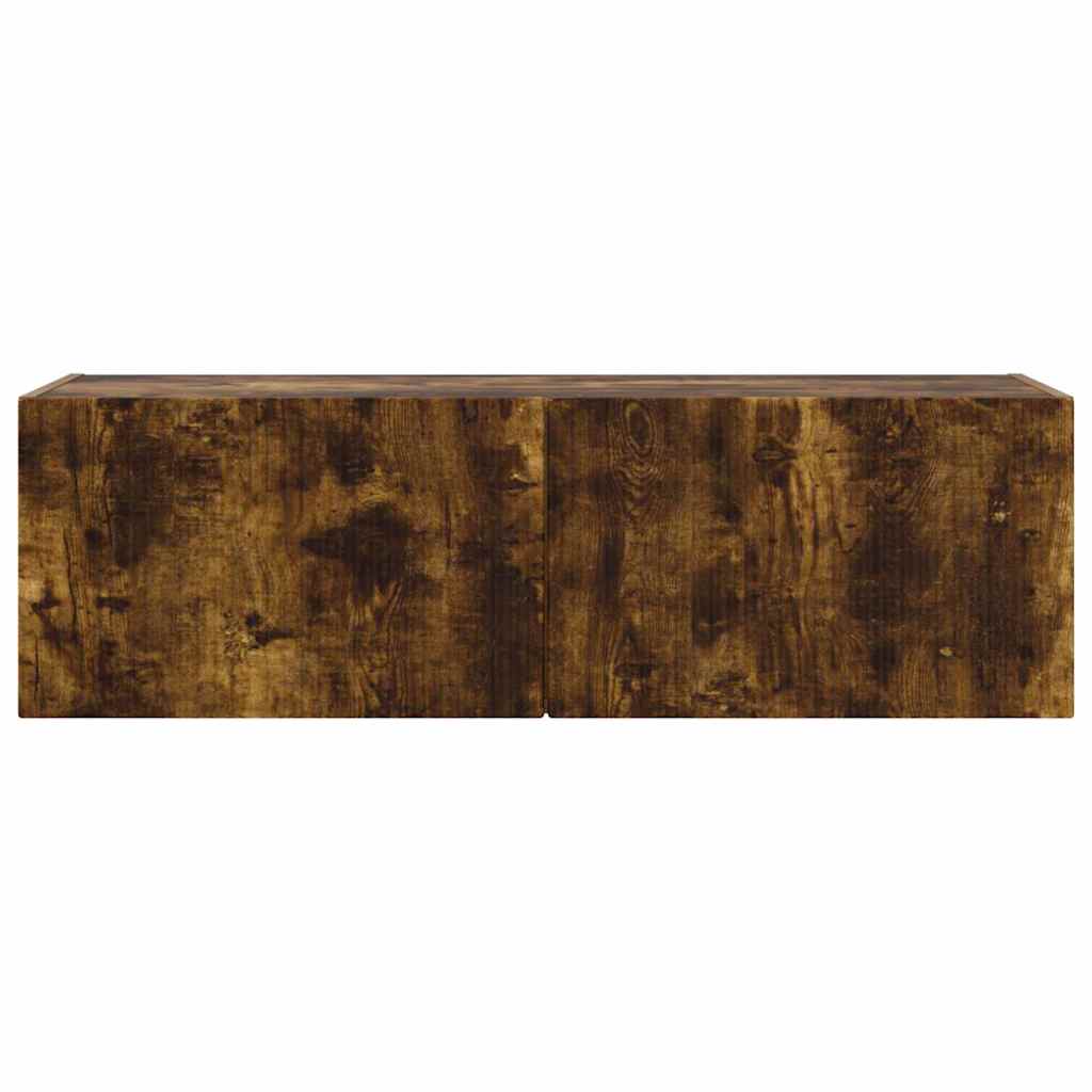 vidaXL TV Wall Cabinet Smoked Oak 98 x 31 x 29.5 cm Engineered Wood