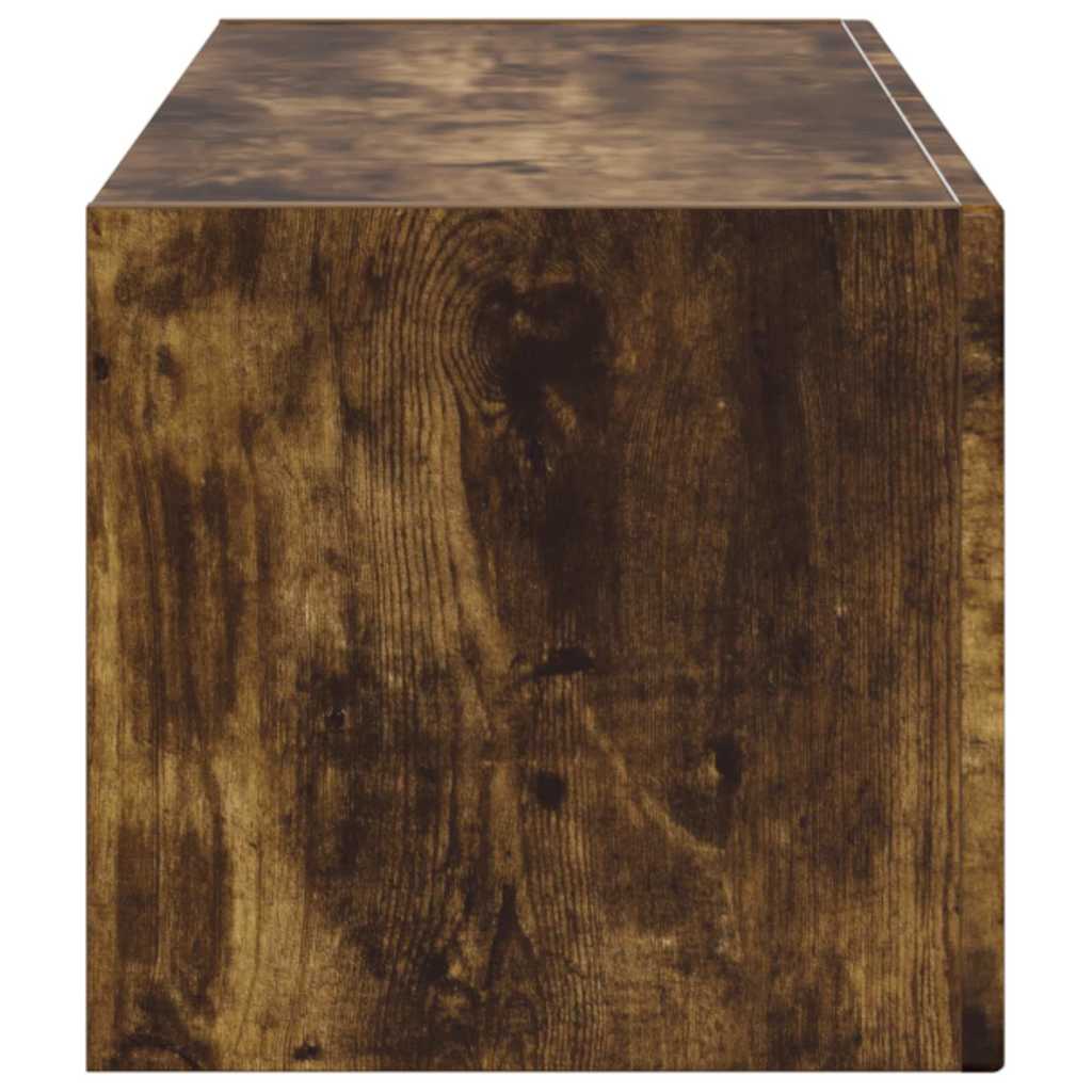 vidaXL TV Wall Cabinet Smoked Oak 98 x 31 x 29.5 cm Engineered Wood