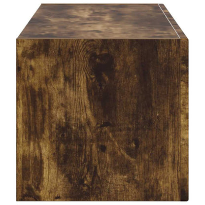 vidaXL TV Wall Cabinet Smoked Oak 98 x 31 x 29.5 cm Engineered Wood