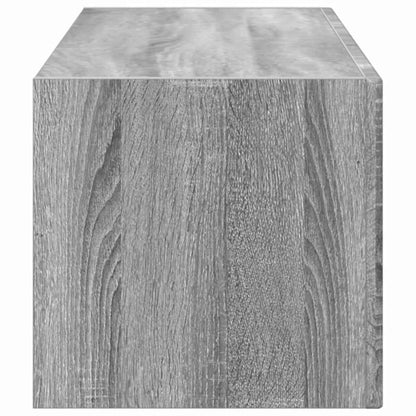 vidaXL TV Wall Cabinet Grey Sonoma 98 x 31 x 29.5 cm Engineered Wood