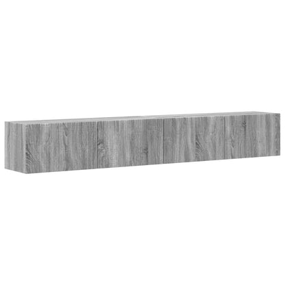 vidaXL TV Wall Cabinet 2 pcs Grey Sonoma 98 x 31 x 29.5 cm