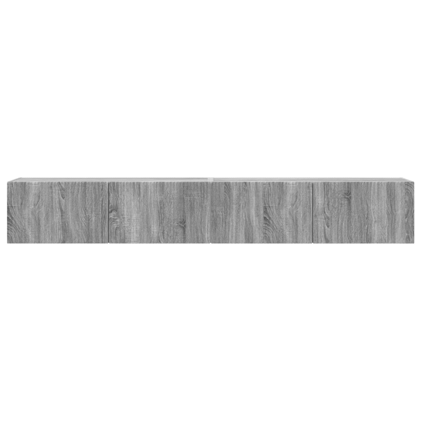 vidaXL TV Wall Cabinet 2 pcs Grey Sonoma 98 x 31 x 29.5 cm