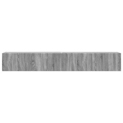vidaXL TV Wall Cabinet 2 pcs Grey Sonoma 98 x 31 x 29.5 cm