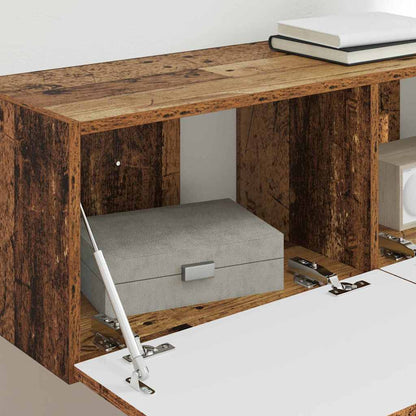 vidaXL TV Wall Cabinet Old Wood 98 x 31 x 29.5 cm Engineered Wood